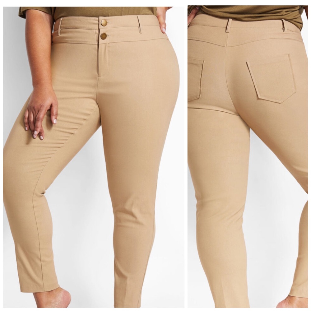 NWOT Ashely Stewart stretchable dressy tan pants